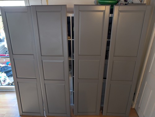 Ikea pax wardrobe doors grey - ikea,