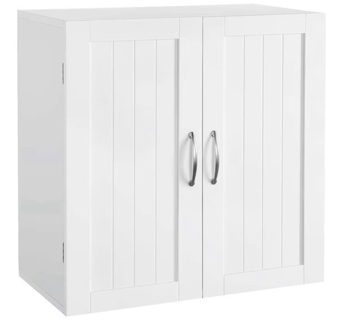 White shaker style double door - white,